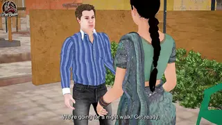 Horny Desi Indian Bhabhi: Hardcore Outdoor Secret Sex with Boyfriend in the Forest English Subtitles